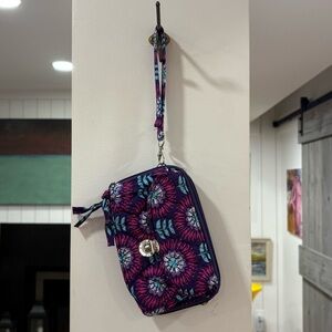 Vera Bradley multi-coloured wristlet wallet